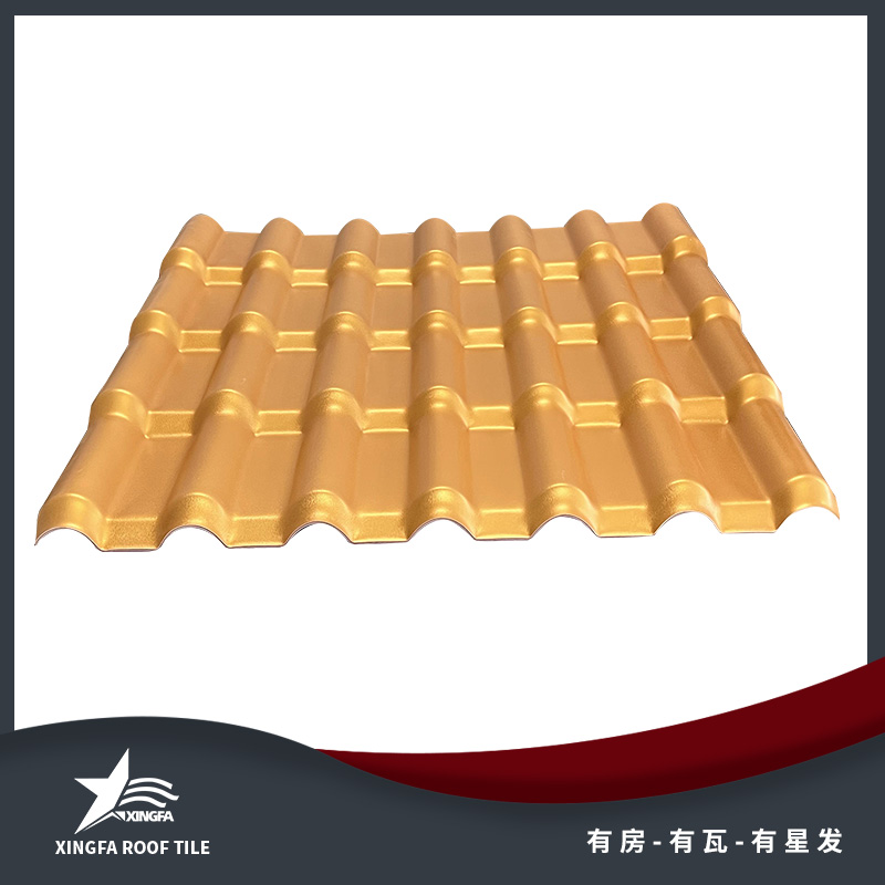 临沂金黄合成树脂瓦 临沂平改坡树脂瓦 质轻坚韧安装方便 中国优质制造商